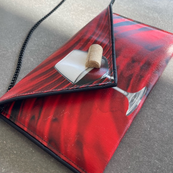 Kent Stetson Signature Collection “Red Wine” Clutch. Good to great condition. - Picture 3 of 9